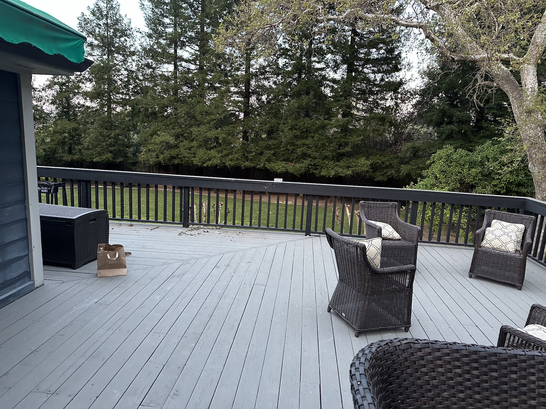 Deck after JR Brothers removed the outdoor kitchen